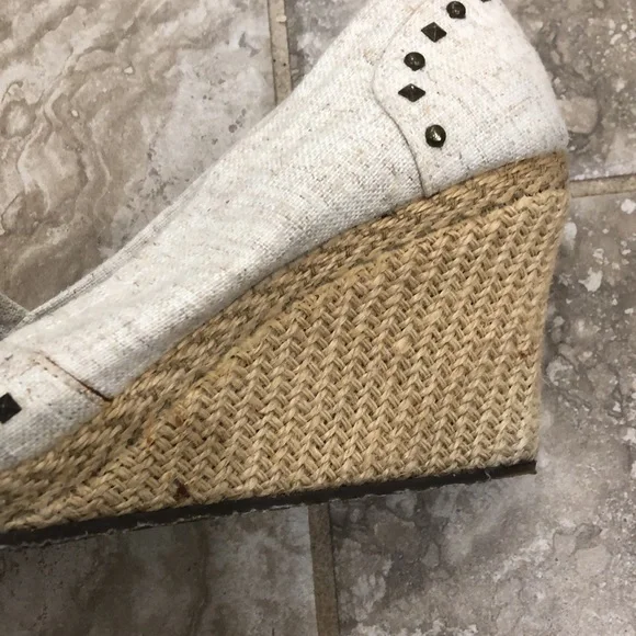 Skechers Womens Cloth Wedge (3.5”) Open Toe Sandals - Picture 8 of 12